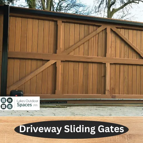 Driveway Sliding Timber Gates