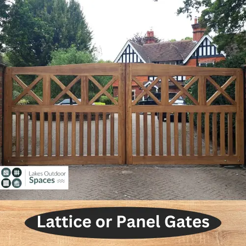 Lattice or Panel Timber Gates